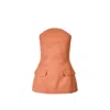 Ioana Ciolacu Women's Brown Corset Top