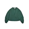 Ioana Ciolacu Women's Green V-neck Sweatshirt In Green