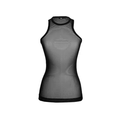 Ioana Ciolacu Women's Sheer Black Tank Top