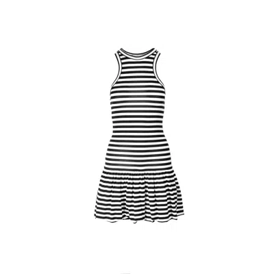 Ioana Ciolacu Women's White / Blue Corvette Dress In Gray