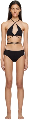Ioannes Black Tie Bikini In Black