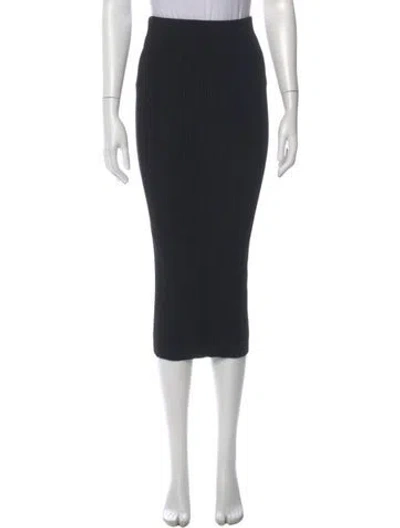 Pre-owned Ioannes Midi Length Skirt In Black