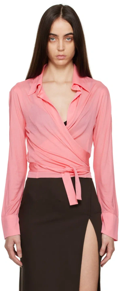 Ioannes Pink Maya Shirt In Sun Kissed