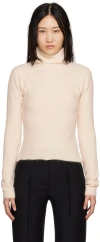 Ioannes Pink Purl Sweater In Blush