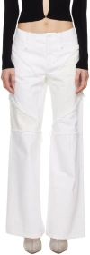 Ioannes White Combat Jeans In White