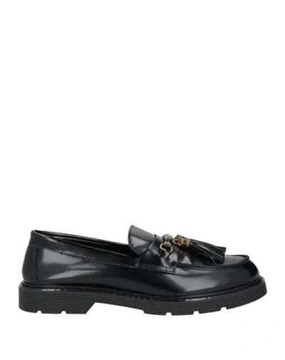 Iodea Woman Loafers Black Size 10 Synthetic Fibers