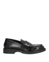 Iodea Woman Loafers Black Size 10 Textile Fibers