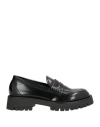 Iodea Woman Loafers Black Size 10 Textile Fibers