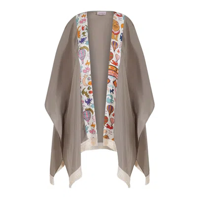 Iodes Women's Neutrals Aura Short Kimono