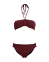 Iodus Woman Bikini Burgundy Size 12 Polyamide, Elastane In Red