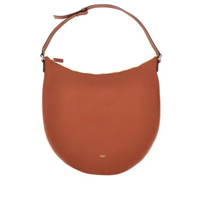 Ioef Grained Leather 'maxi Lula' Bag In Brown