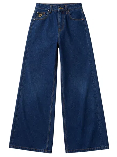 Iois 100% Organic Cotton Jeans In Navy