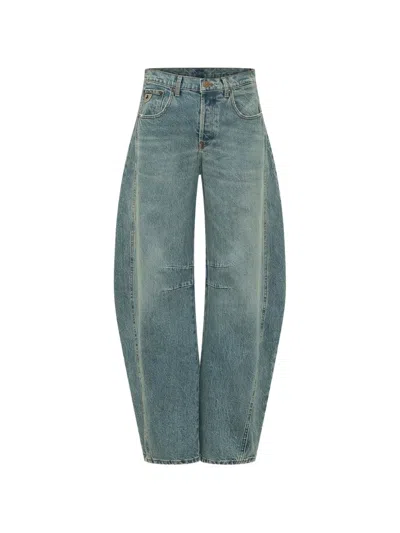 Iois Aliana Barrel-leg Jeans In Blue