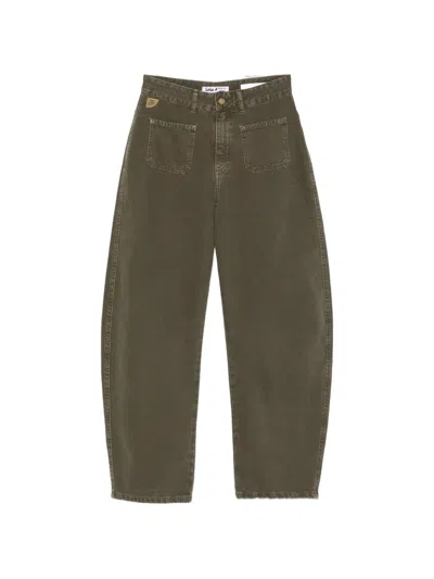 Iois Dali-g Patch-pocket Jeans In Green
