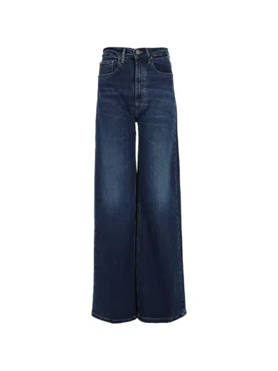 Iois Faded Wide-leg Jeans In Blue