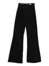 Iois Flared Black High-waisted Jeans In Black
