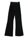 Iois Flared Black High-waisted Jeans In Black