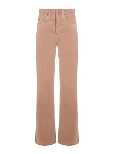 Iois Light Brown High-waisted Jeans