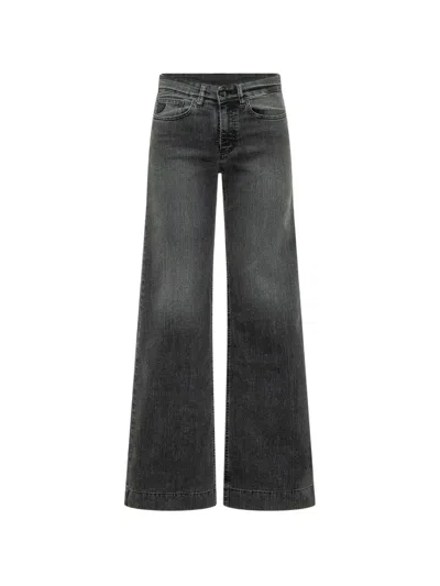 Iois Lorna Wide-leg-jeans In Animal Print