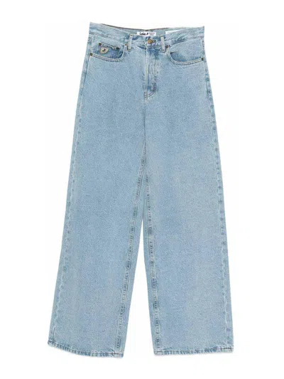 Iois Skater Loose Jeans With Pockets In Blue