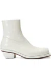 Ion 60mm Square-toe Zip Boots In White