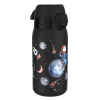 Ion8 Single Walled Stainless Steel Water Bottle In Black
