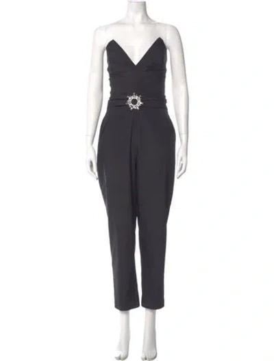 Pre-owned Iorane Strapless Jumpsuit In Gray