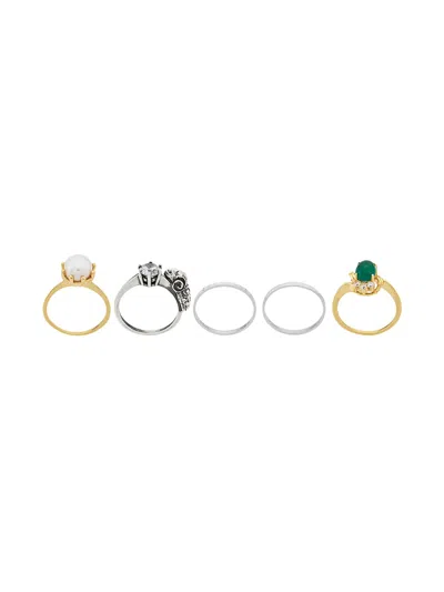Iosselliani Puro Set Of Rings In Gold