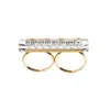 Iostudio Women's Gold / Silver W-ring Luminous Gold