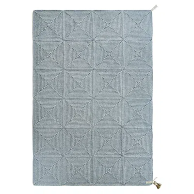 Pre-owned Iota 21st Century Asian Blue Sand Outdoor Indoor 200x300 Cm Handmade Rug