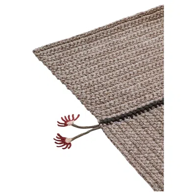 Pre-owned Iota 21st Century Asian Grey And Cacao Outdoor Indoor 200x300 Cm Handmade Rug In Gray