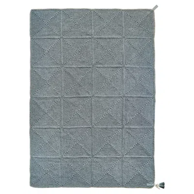 Pre-owned Iota 21st Century Asian Grey Black Outdoor Indoor 200x300 Cm Handmade Rug In Gray