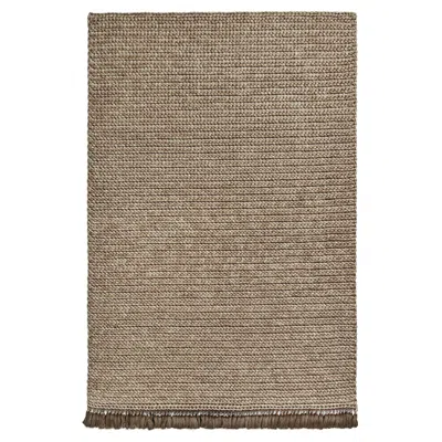 Pre-owned Iota Handmade Crochet Thick Rug 170x240 Cm In Dark Mocha Colors In Brown