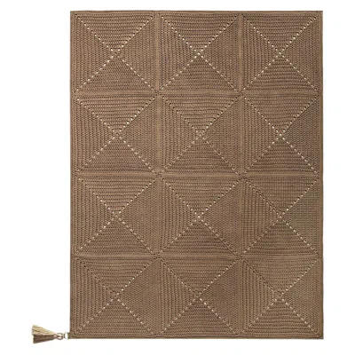 Pre-owned Iota Handmade Outdoor-indoor Rug In Cacao Brown By