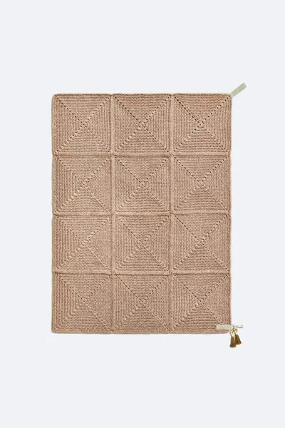 Pre-owned Iota Outdoor Indoor Handmade 150x200 Cm Rug In Sand Clay By  In Brown