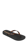 Ipanema Ana Flip Flop In Black/clear