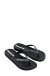 Ipanema Ana Sparkle Flip Flop In Black/black