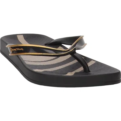 Ipanema Anatomica Linea Flip Flop In Black