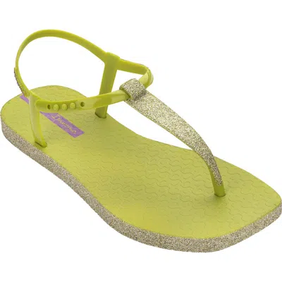 Ipanema Glitter Sandal In Green/glitter Green