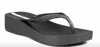 Ipanema Womens Glitter Man Made Wedge Sandals In Black