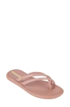 Ipanema X Shakira Women's Meu Sol Rasteira Ad Thong Sandals In Light Pink