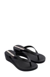 Ipanema Selfie Wedge Flatform Sandals In Black