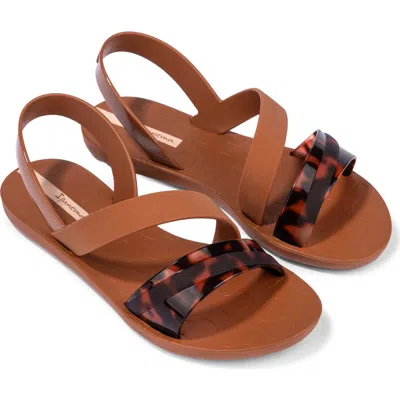 Ipanema Vibrant Water Resistant Slingback Sandal In Brown