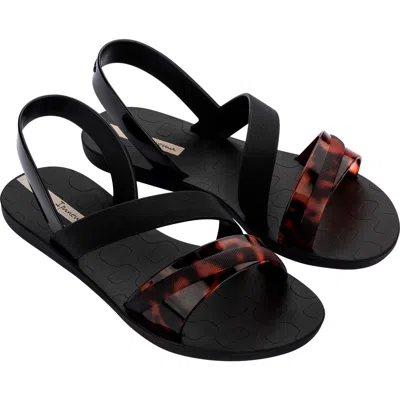 Ipanema Vibrant Water Resistant Slingback Sandal In Black