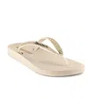 Ipanema Women's Ana Sparkle Flip-flop Sandals In Beige,beige