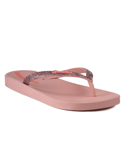 Ipanema Women's Ana Sparkle Flip-flop Sandals In Pink,glitter Pink