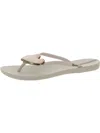 Ipanema Womens Embellished Manmade Flip-flops In Beige