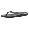 Ipanema Womens Glitter Man Made Thong Sandals In Black