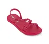Ipanema X Shakira Women's Meu Sol Flatform Strappy Sandals In Dark Pink,green