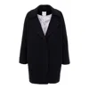 Ipanomi Women's Oversized Wool Jacket Black In Black